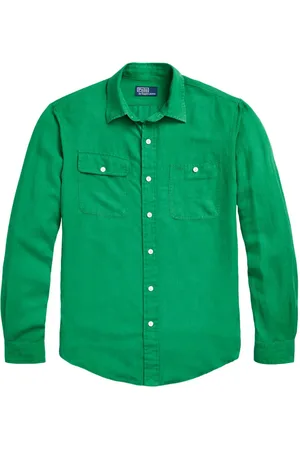 Ralph Lauren Linen-blend button-up shirt