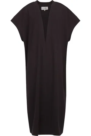 Maison Margiela V-neck cotton maxi dress