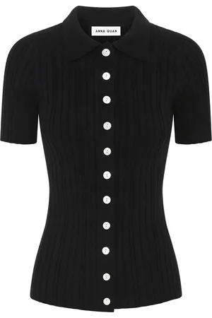 Anna Quan Avi button-up ribbed top