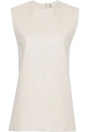 Totême Sleeveless seam-detailed top