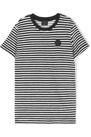 FAY Striped towelling-finish T-shirt