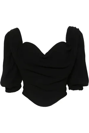 Vivienne Westwood Orb-plaque crepe corset top