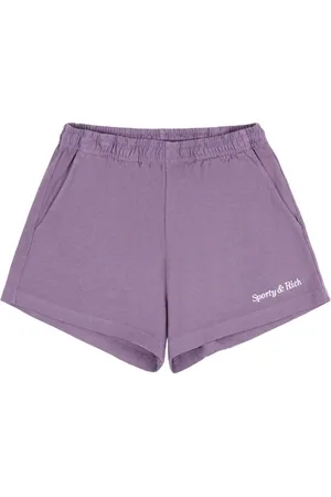 Sporty & Rich Disco logo-embroidered shorts