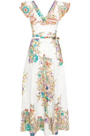 Etro Floral wrap maxi dress