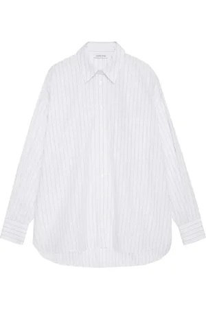 ANINE BING Chrissy striped cotton shirt