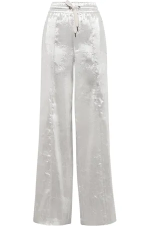 Brunello Cucinelli Metallic wide-leg trousers