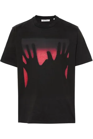 OUR LEGACY Hands-print cotton T-shirt