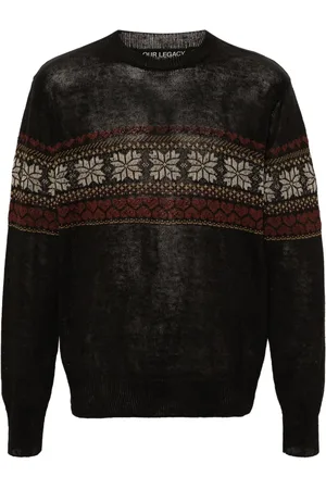 OUR LEGACY Patterned intarsia-knit jumper