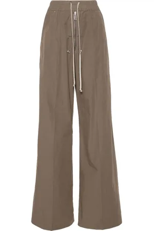 Rick Owens Cotton gabardine straight trousers