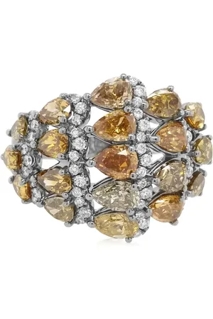 HYT Jewelry 18kt white gold diamond cocktail ring