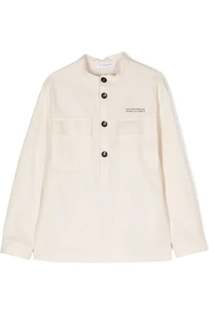Paolo Pecora Logo-printed cotton-blend shirt