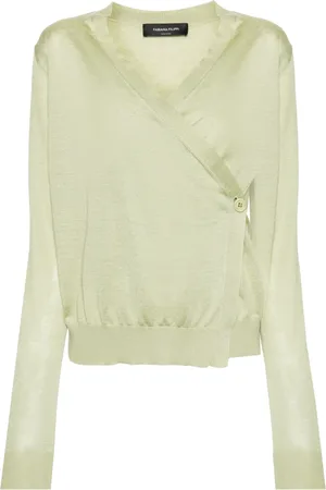 Fabiana Filippi Wrap-design knitted top