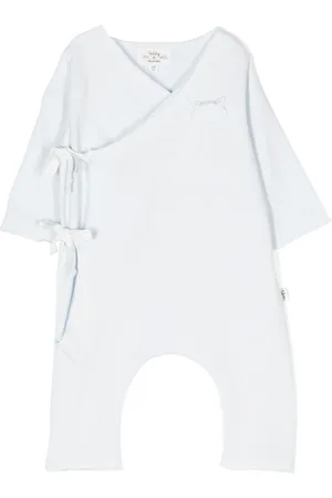 TEDDY & MINOU Logo-patch cotton romper