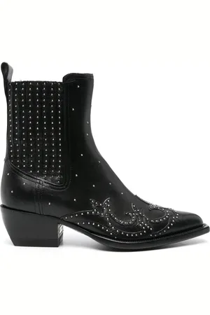 Golden Goose Stud-embellished leather boots