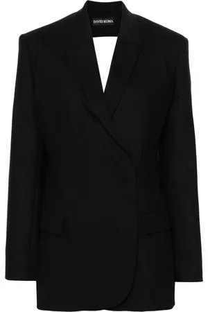 DAVID KOMA Cut-out detail tailored blazer