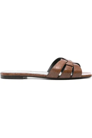Saint Laurent Tribute leather slides
