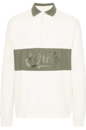 Drôle de Monsieur Logo-embroidered polo shirt