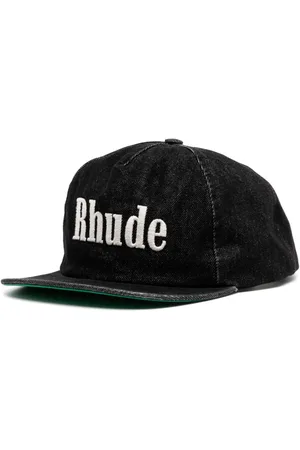 Rhude Logo-embroidered denim baseball cap