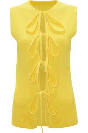 J.W.Anderson Lace-up ribbed-knit top