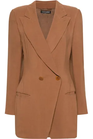 Giorgio Armani Double-breasted fluid blazer