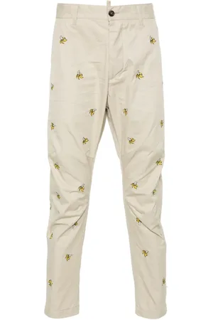 Dsquared2 Embroidered Fruits chino pants