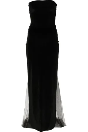 Atu Body Couture Bow-detail velvet gown