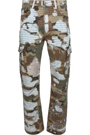 AMIRI Camo Boro Repair straight jeans
