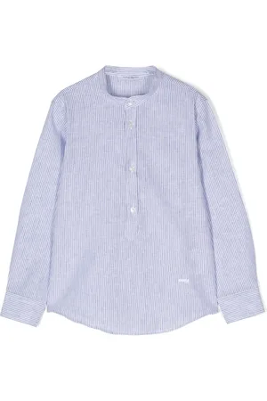 Paolo Pecora Logo-embroidered striped shirt