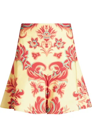 Etro Venus-print poplin miniskirt