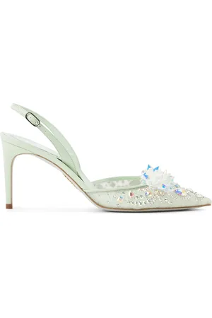 RENE CAOVILLA Cinderella 80mm leather pumps