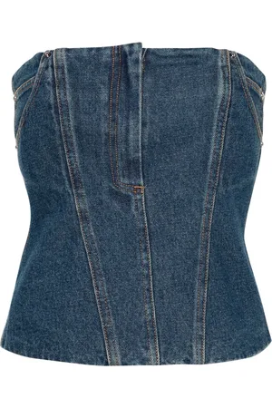 Paris Georgia Jo denim bandeau top