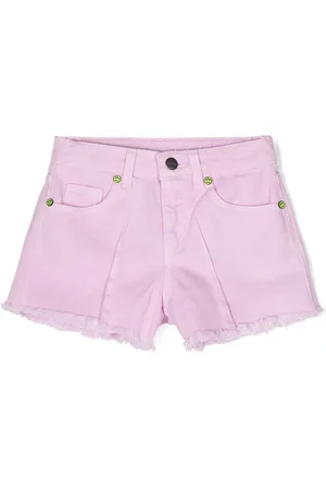 BARROW Pleat-detail denim shorts
