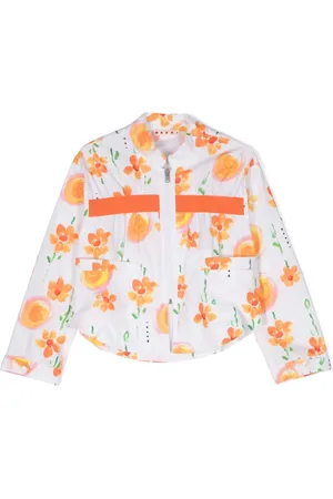 Marni Floral-print cotton shirt jacket