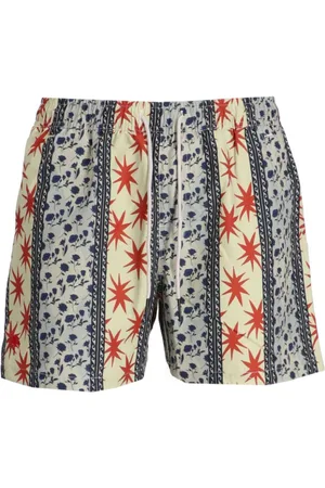 Oas Karma geometric-print swim shorts