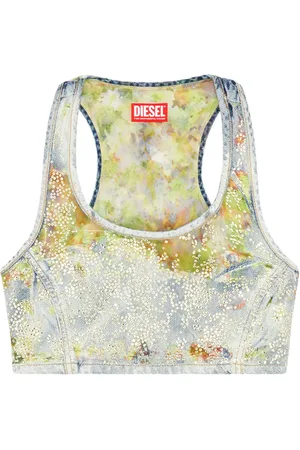 Diesel De-Detop-Fse devoré crop top