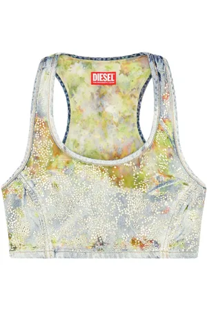 Diesel De-Detop-Fse devoré crop top