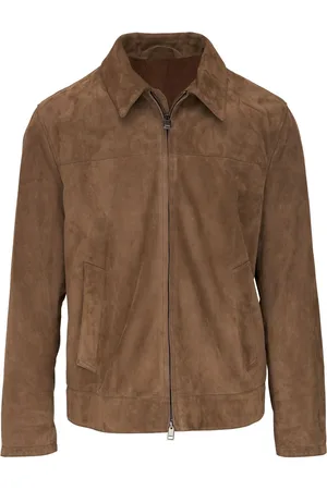 BRIONI Zip-front lambskin jacket