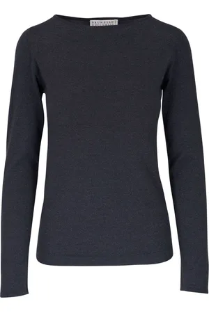 Brunello Cucinelli Boat-neck knitted top