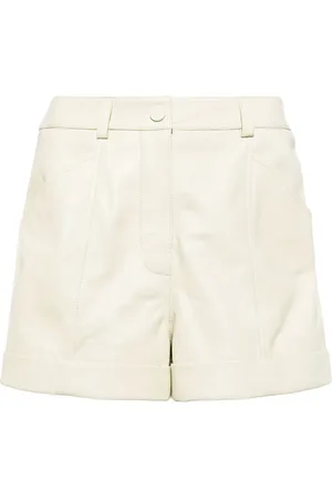 YVES SALOMON High-waist leather shorts