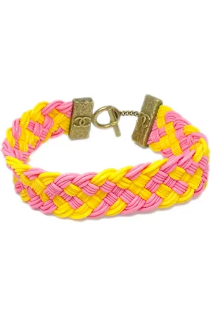 CHANEL 1994 CC-embossed braided choker