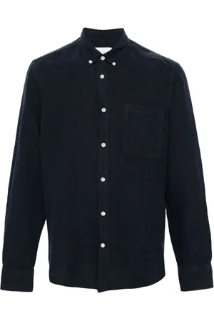 NN.07 Button-down collar linen shirt