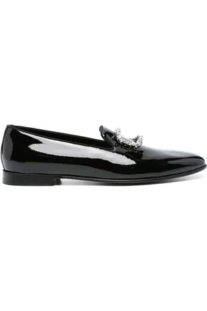 Manolo Blahnik Mario patent-leather loafers