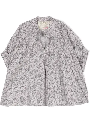 BY WALID Floral-print cotton blouse