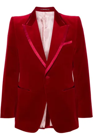 Gucci Velvet single-breasted blazer