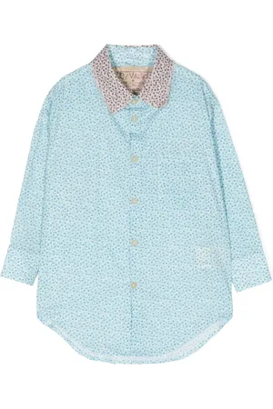 BY WALID Floral-print cotton shirt