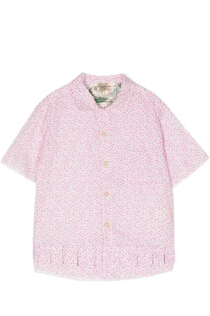 BY WALID Floral-print cotton shirt
