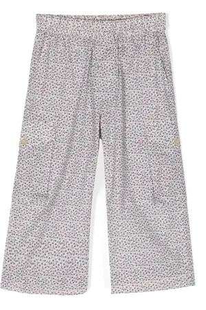 BY WALID Floral-print straight-leg trousers