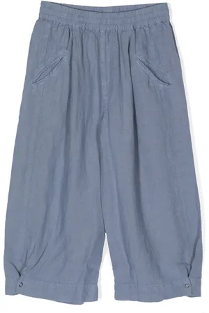 BY WALID Straight-leg linen trousers