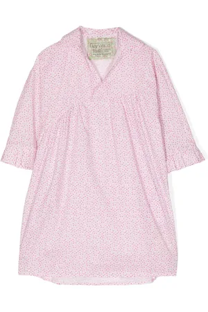 BY WALID Floral-print cotton dress