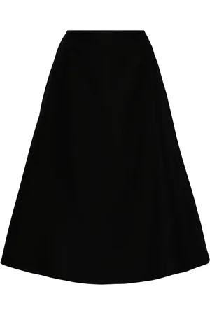 JNBY Wool-blend A-line midi skirt